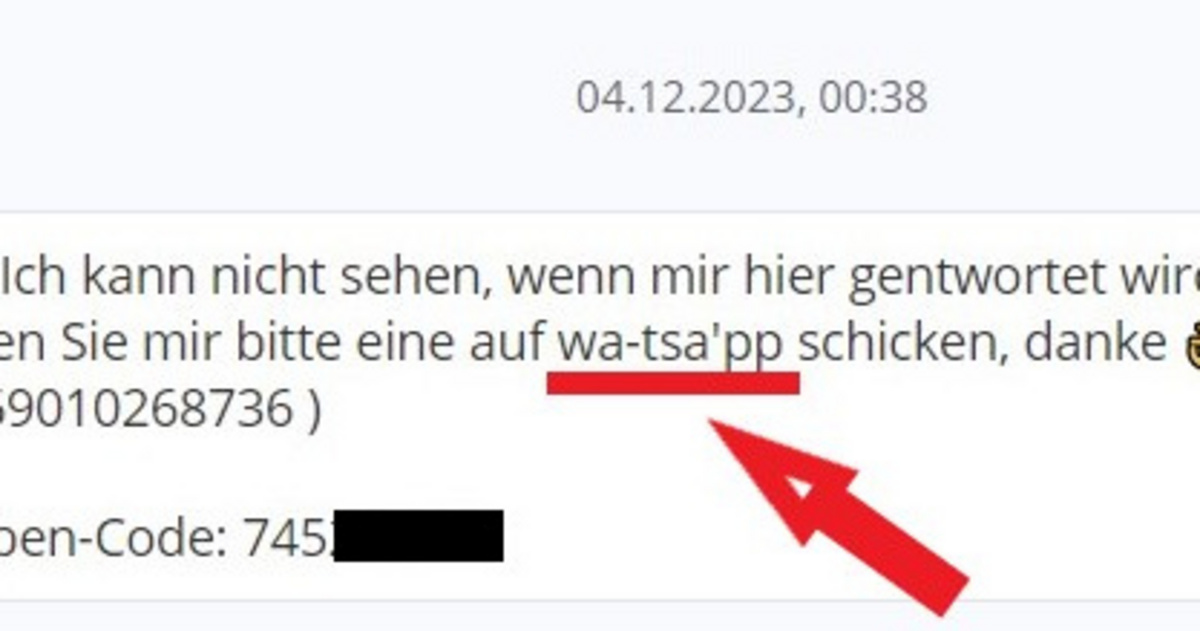 Kleinanzeigen: Im Chat mit den Phishing-Betrügern 